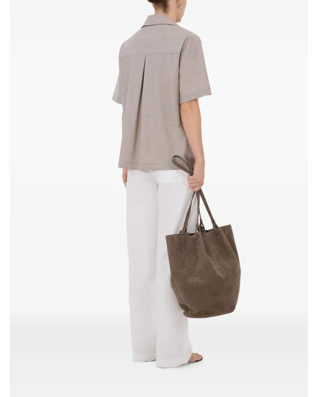 Loulou de Saison Pink Button Short-Sleeve Shirt