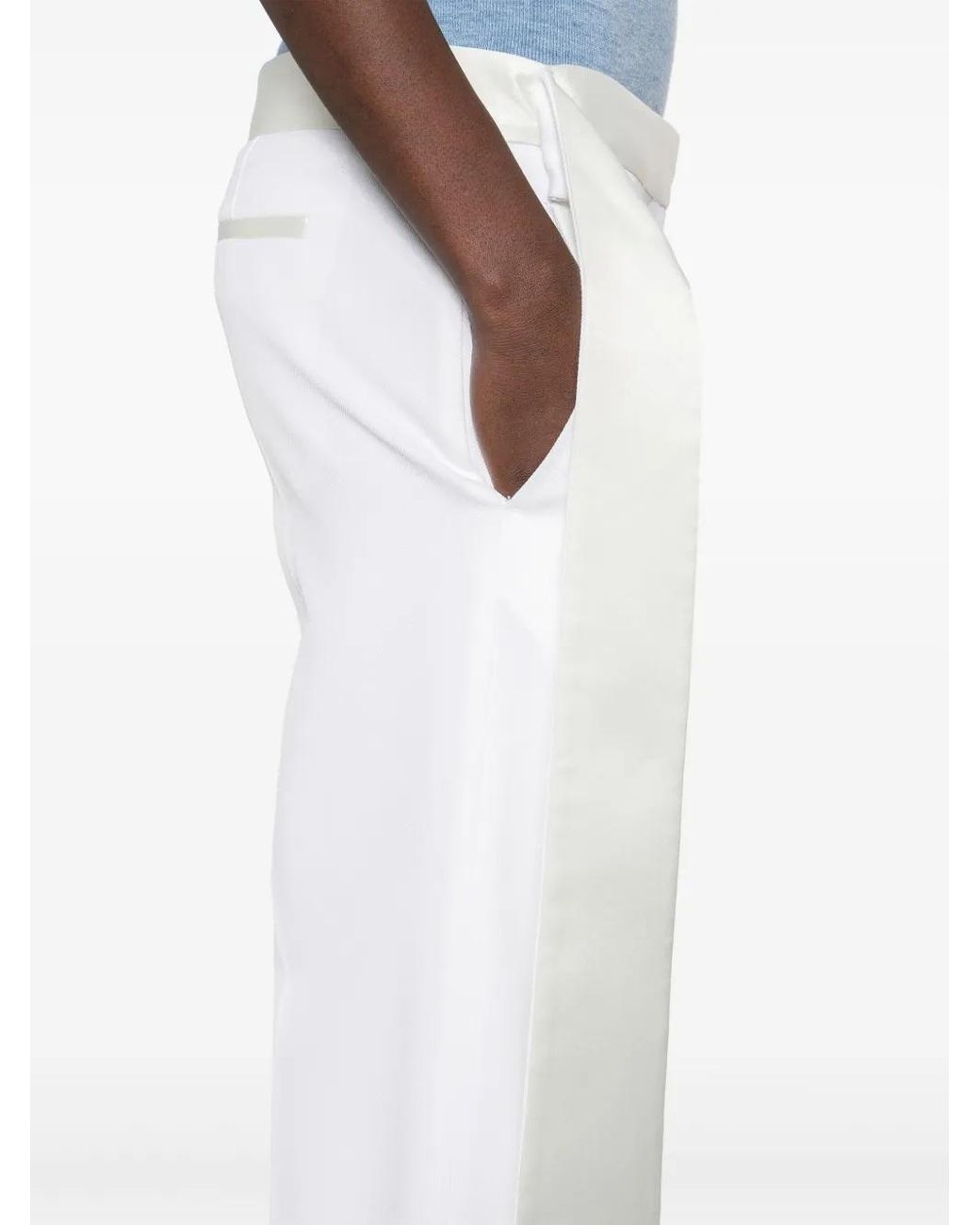 Victoria Beckham White Trousers
