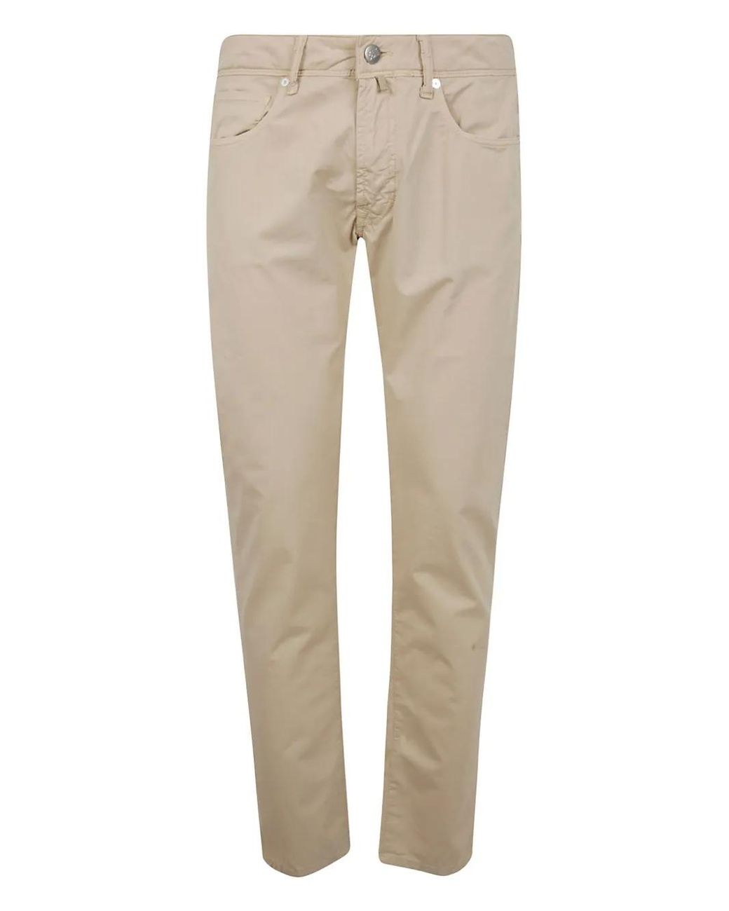 Incotex Straight Broek in het Natural voor heren