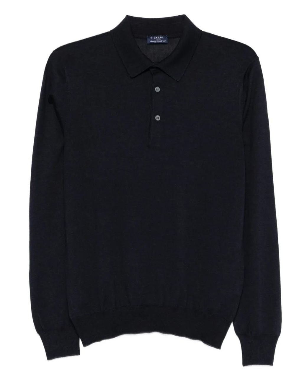 Pull À Col Polo Barba Napoli pour homme en coloris Black