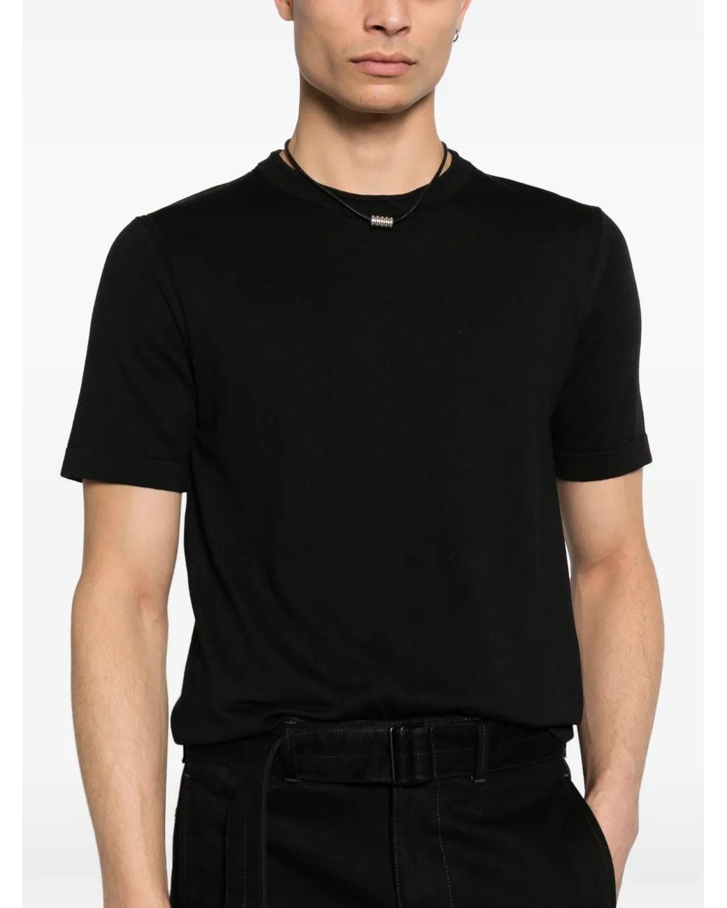 Jonathan Simkhai Black Short-Sleeve T-Shirt for men
