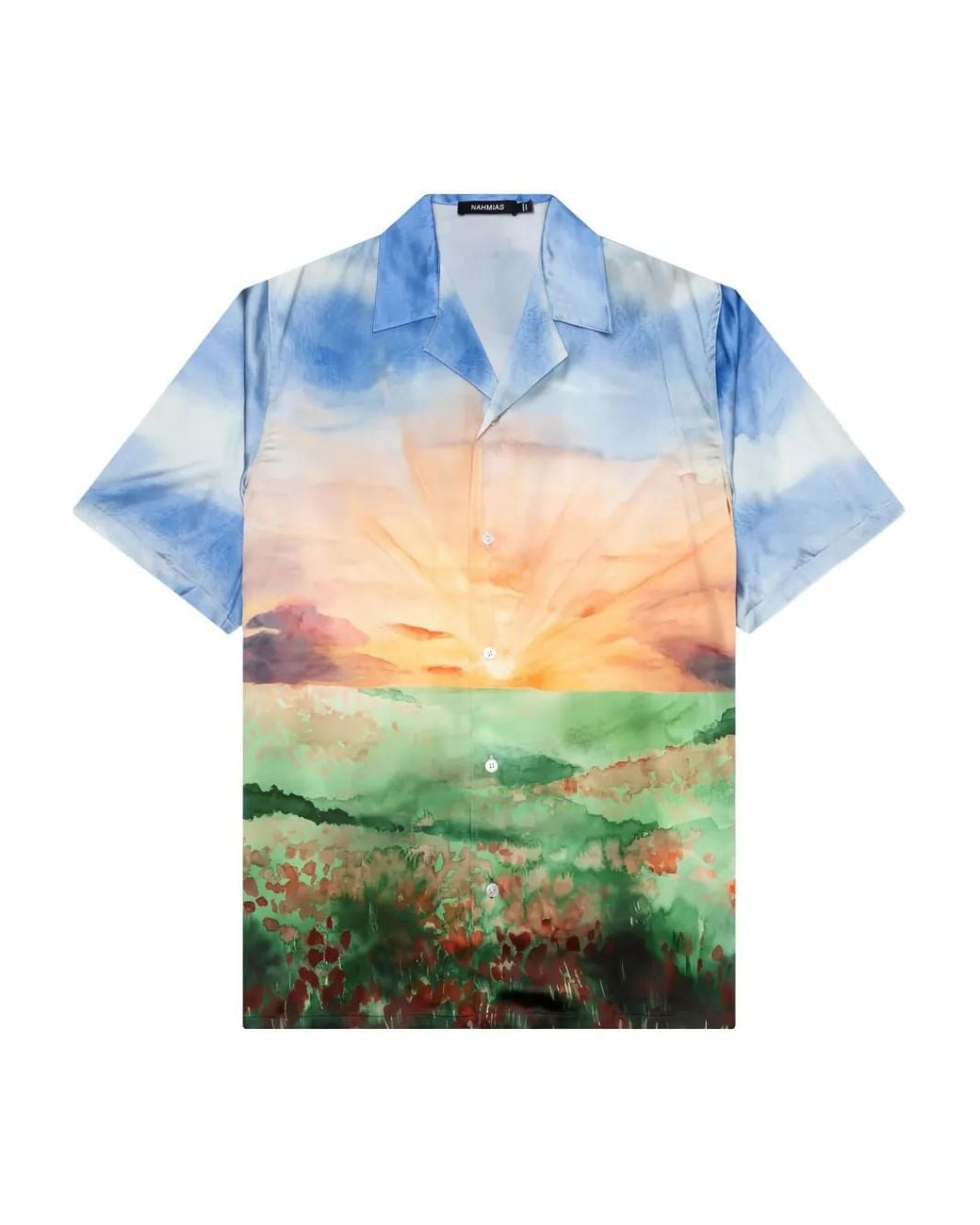 NAHMIAS Blue Summerland Sunset Shirt for men