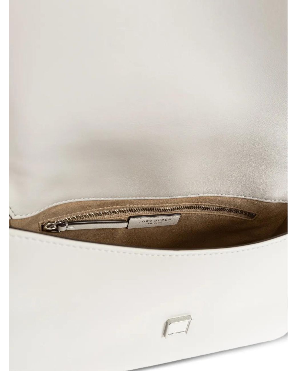Tory Burch White Charlie Shoulder Bag