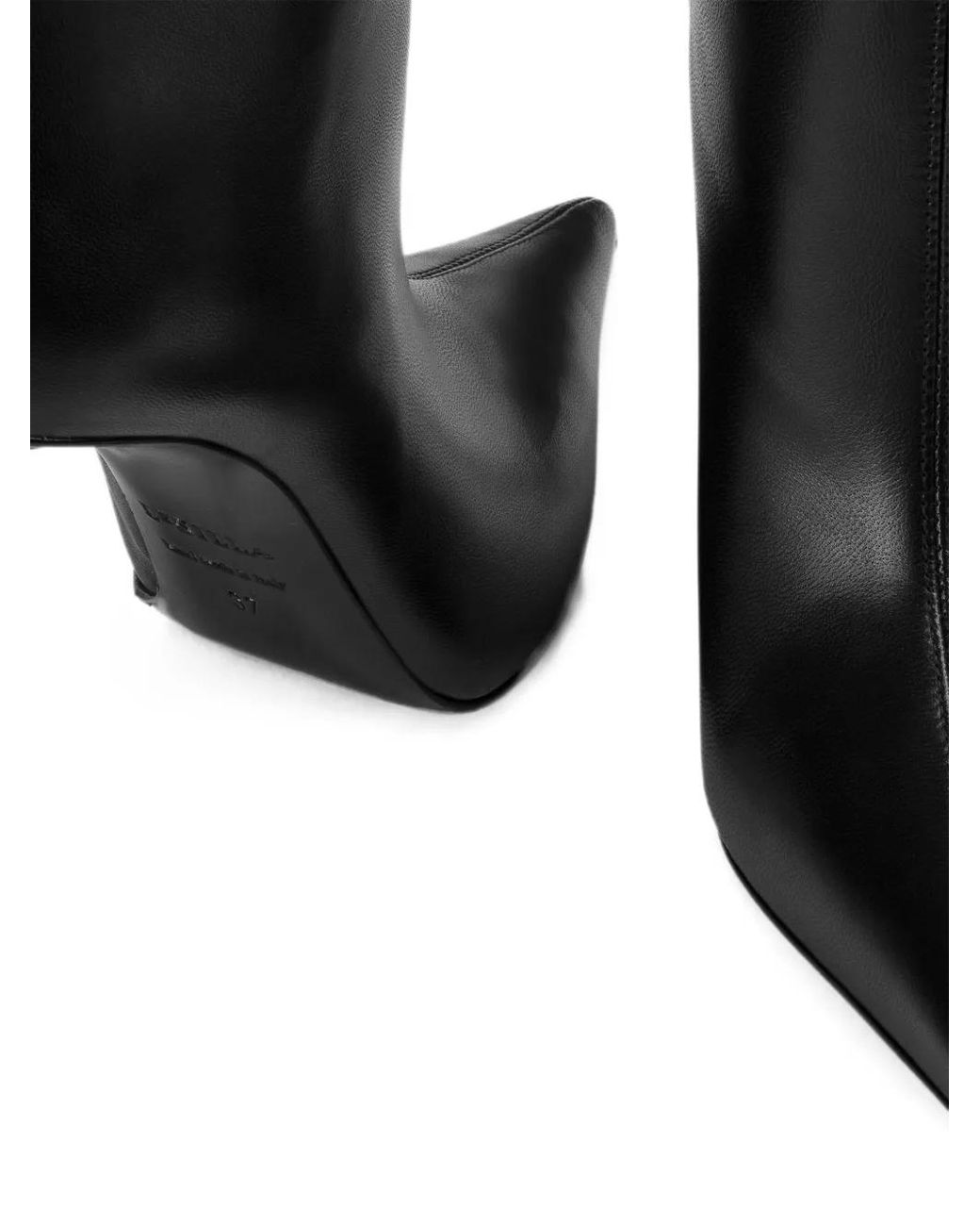 Le Silla Black Futura Pointed-Toe Boots