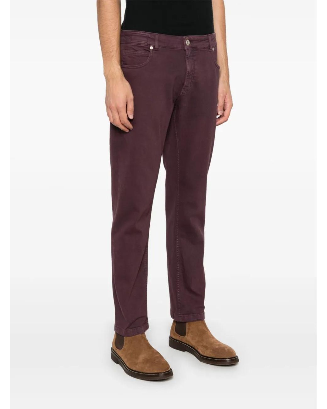 Eleventy Red Slim-Cut Jeans for men