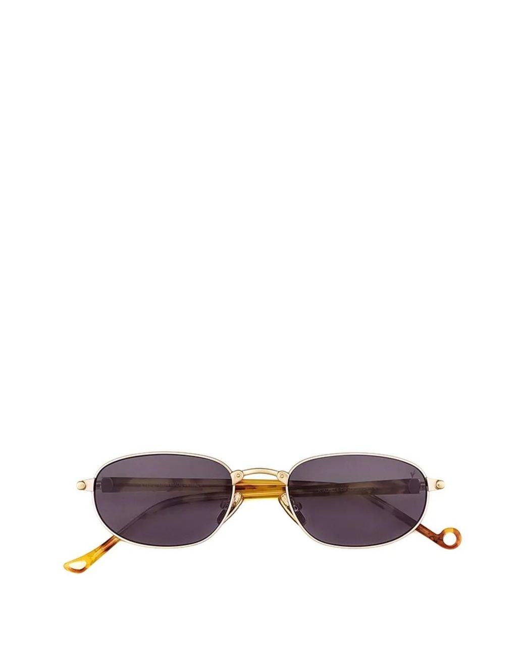 Eyepetizer Metallic Riad Oval-Frame Sunglasses