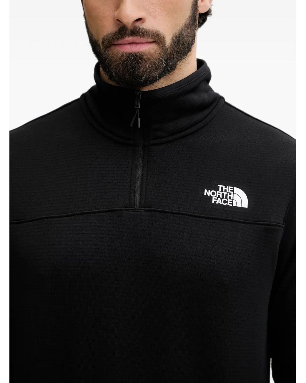 The North Face Black Cedar Trail Grid Fleece Zip for men
