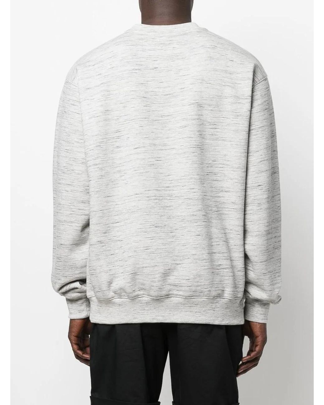Moschino Gray Sweat À Encolure Ras Du Cou for men