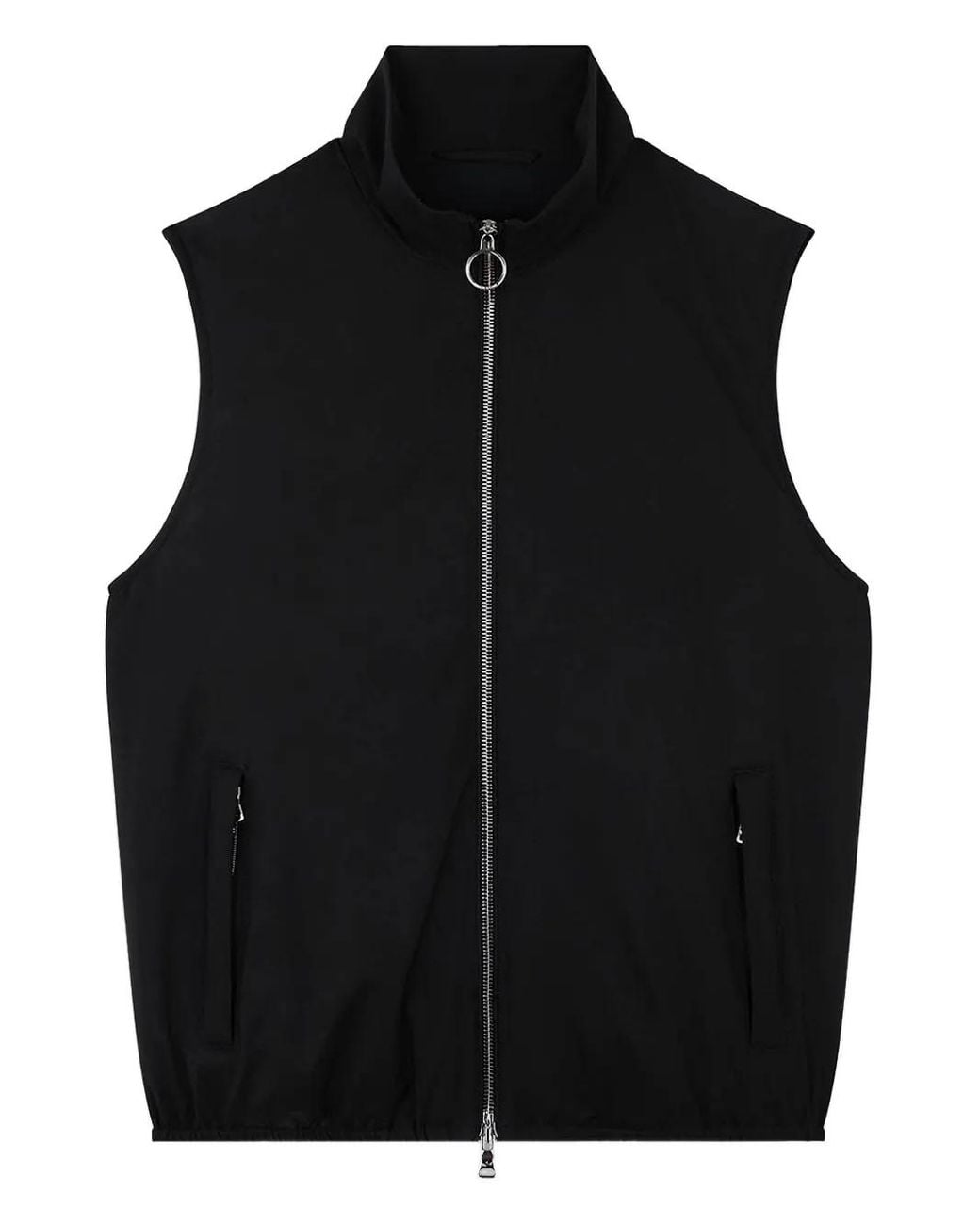 Paul & Shark Black Typhoon Padded Gilet