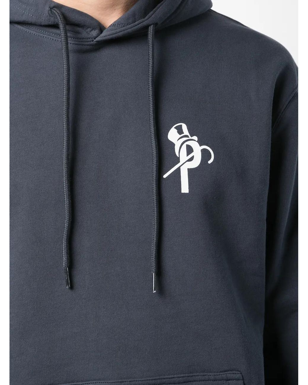 Palace Blue Pound-Print Hoodie for men