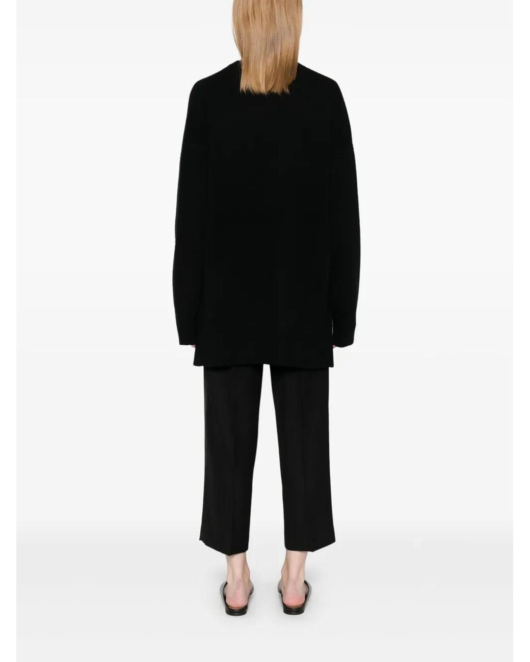 Totême  Black Pullover Aus Doppelstrick