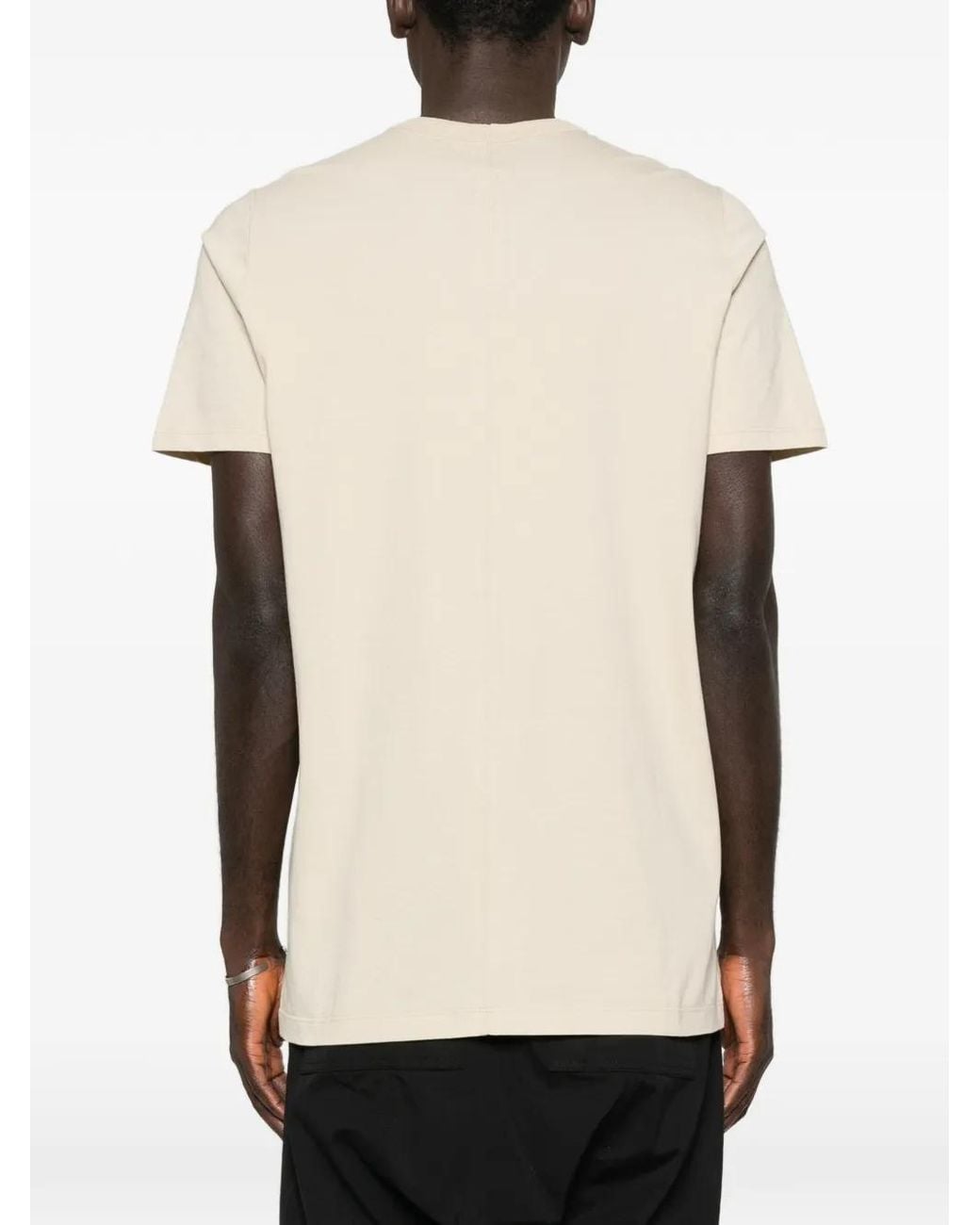 Rick Owens White Short-Sleeved T-Shirt for men