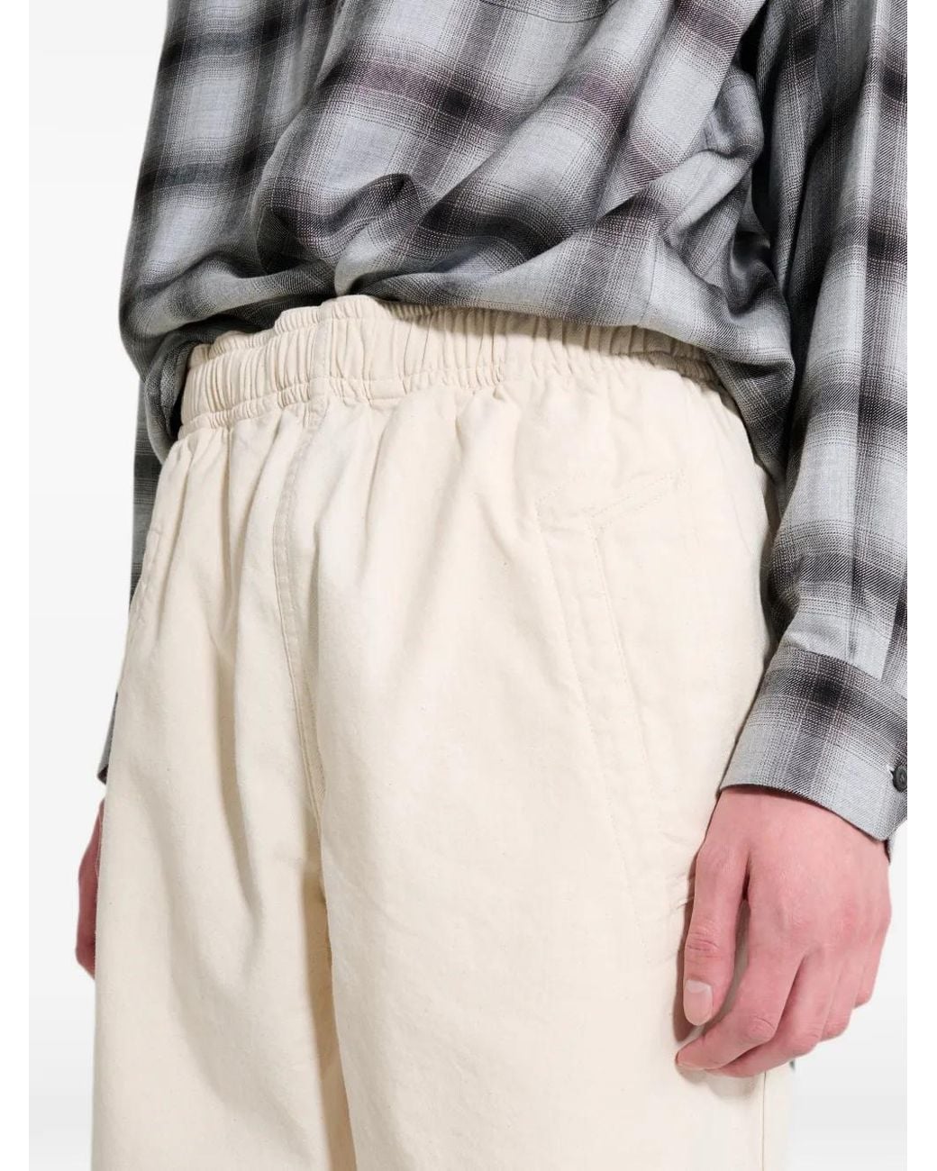 Margaret Howell White Elasticated-Waist Jeans for men