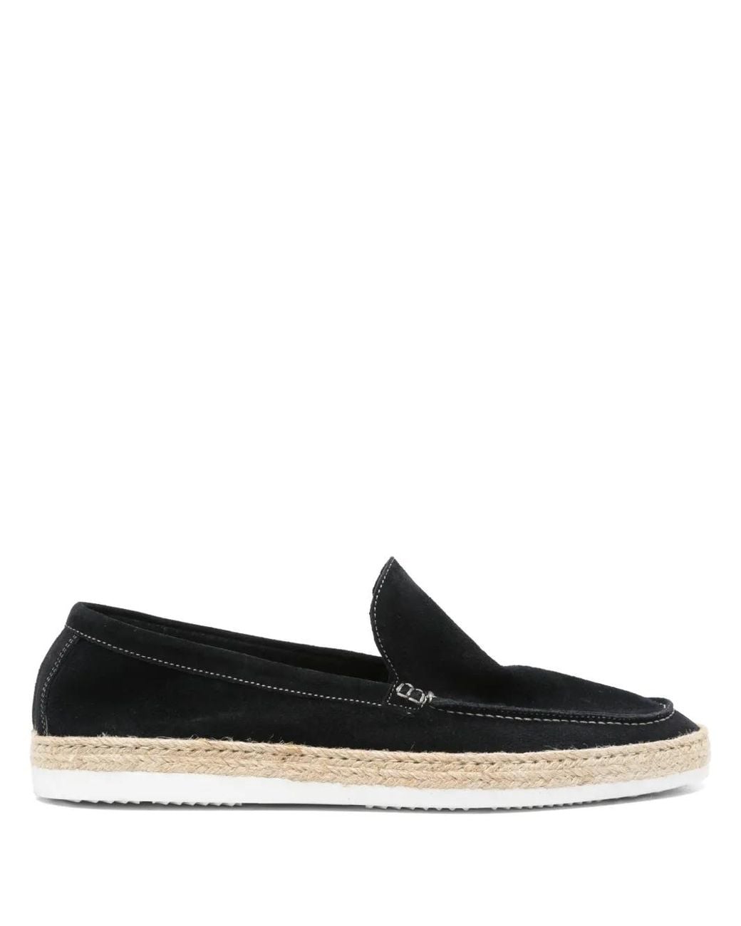 Corneliani Black Suede Espadrilles for men