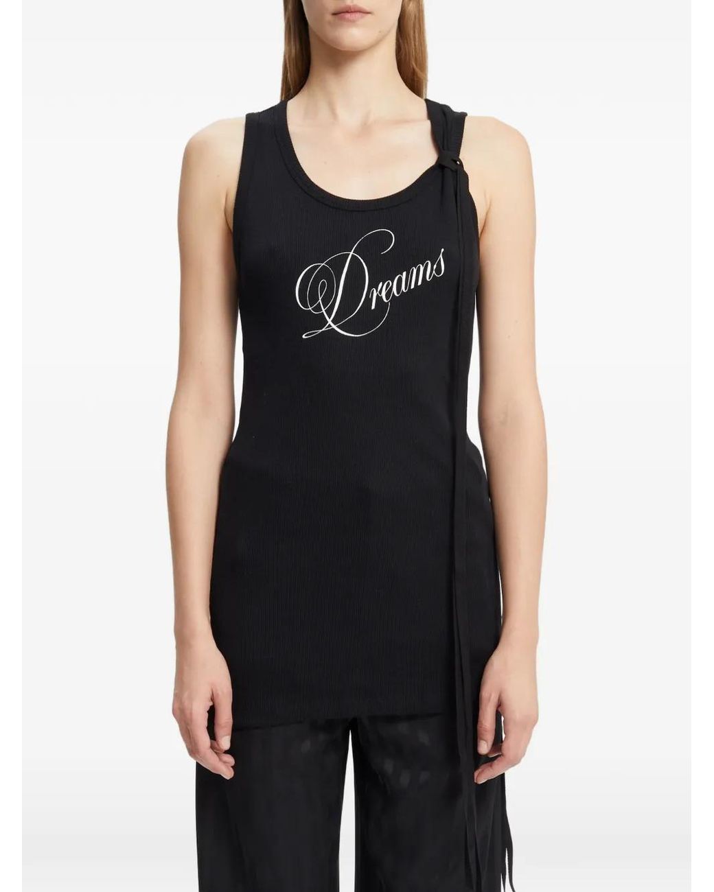 Ann Demeulemeester Black Seva Tank Top