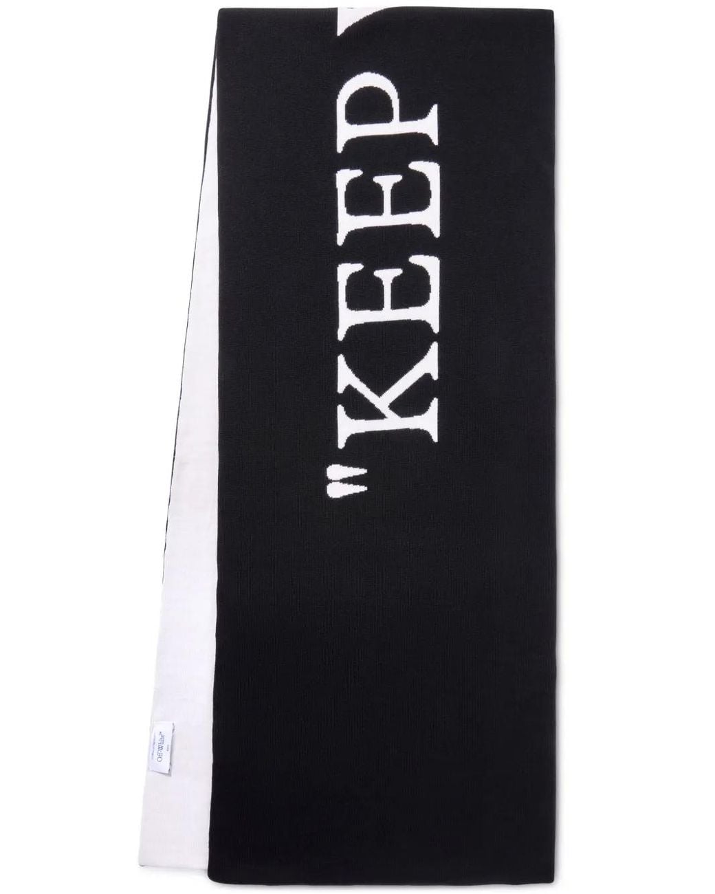 Off-White c/o Virgil Abloh Black Reversible Cozy Scarf For