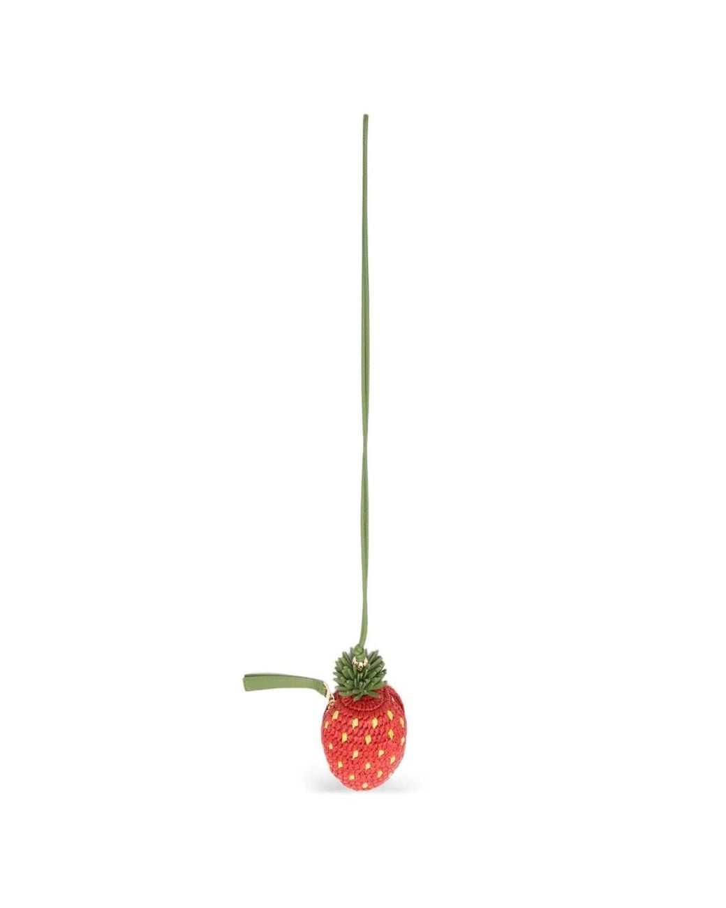Loewe White Strawberry Coin Purse