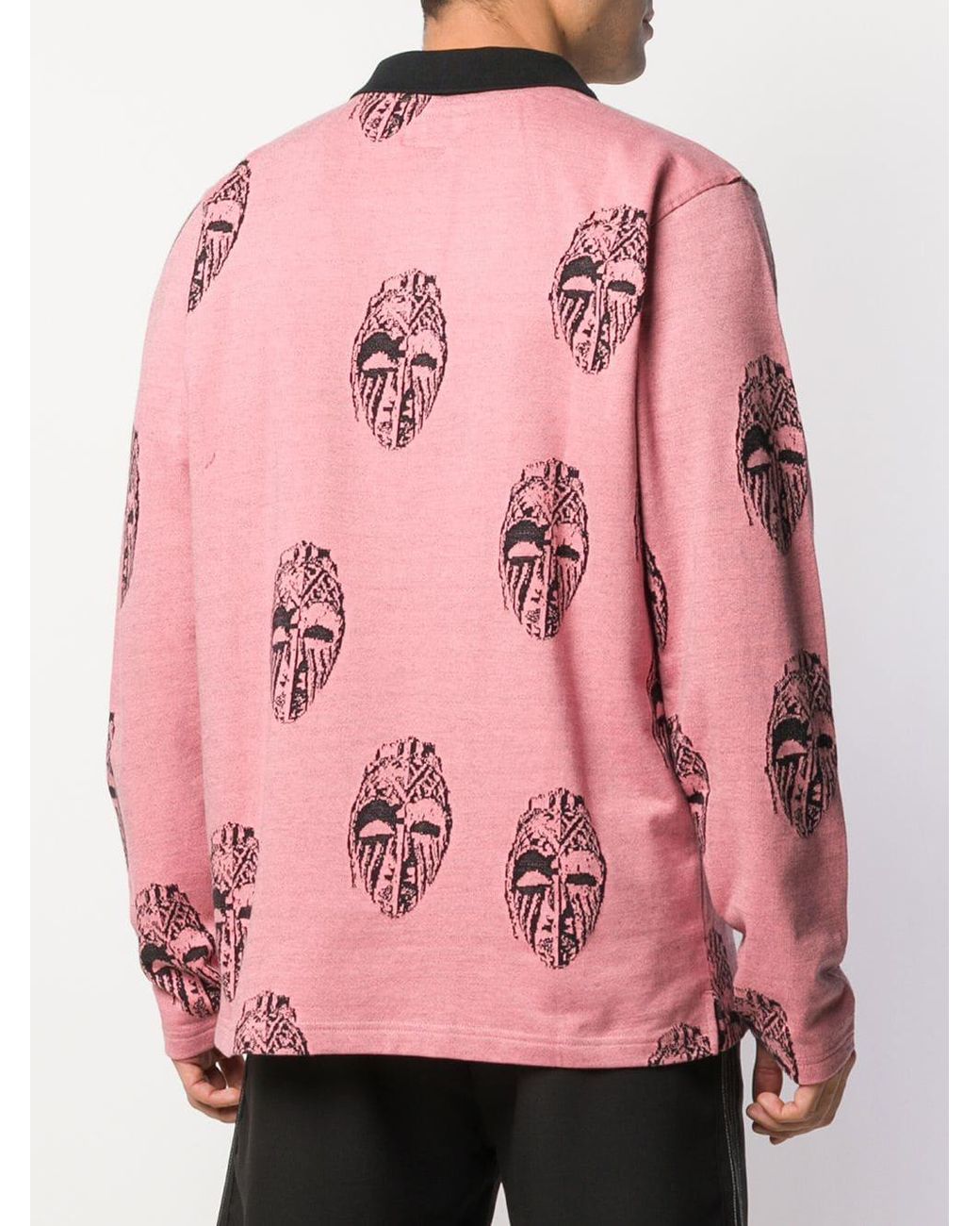 Stussy Mask Ls Polo in Pink for Men | Lyst Canada