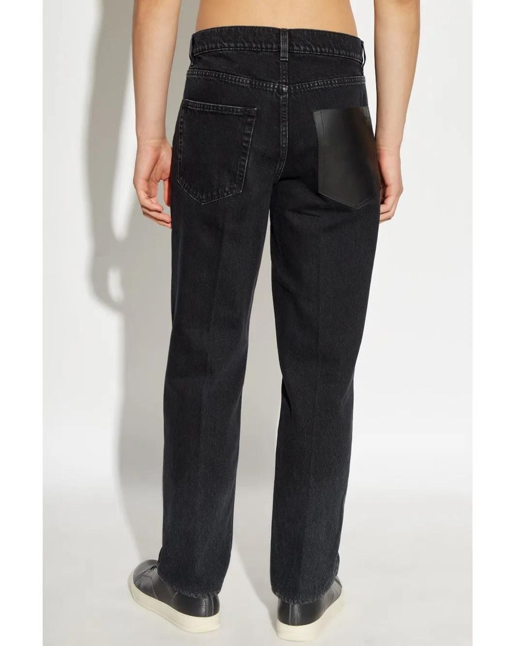 Lanvin Blue Logo-embossed Jeans for men