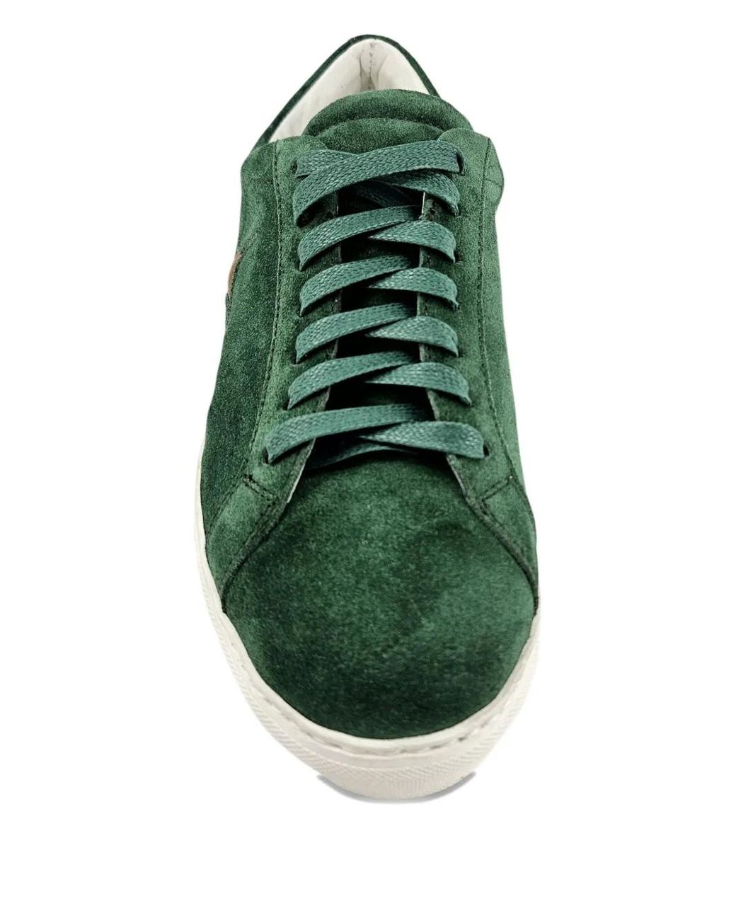 Madison Maison Green Star Suede Sneakers