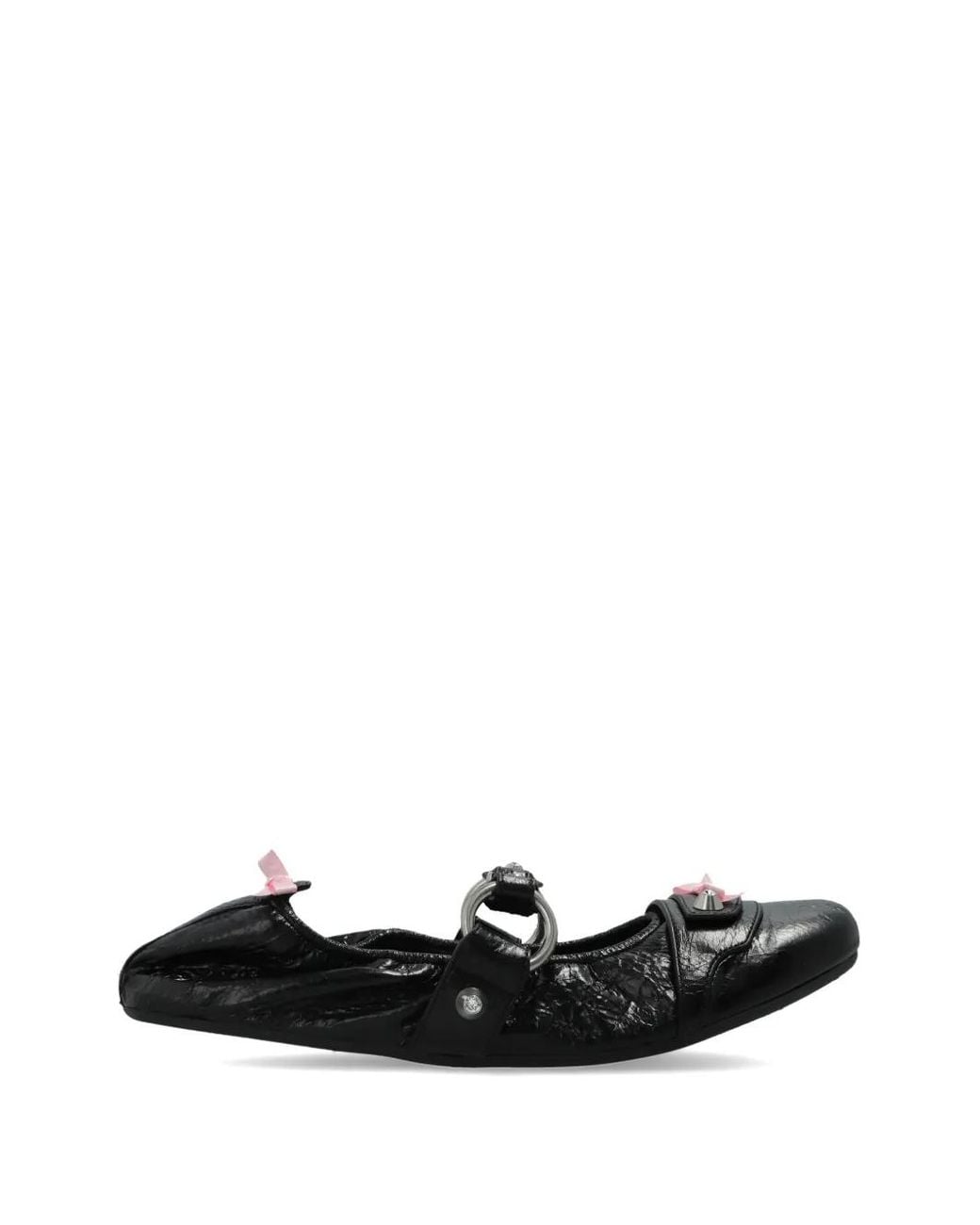 Balenciaga White Ring Studded Pumps