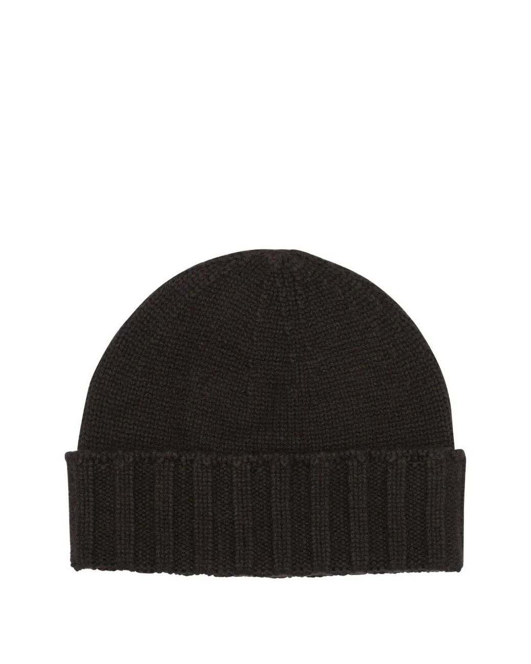 Drumohr Black Gerippte Beanie