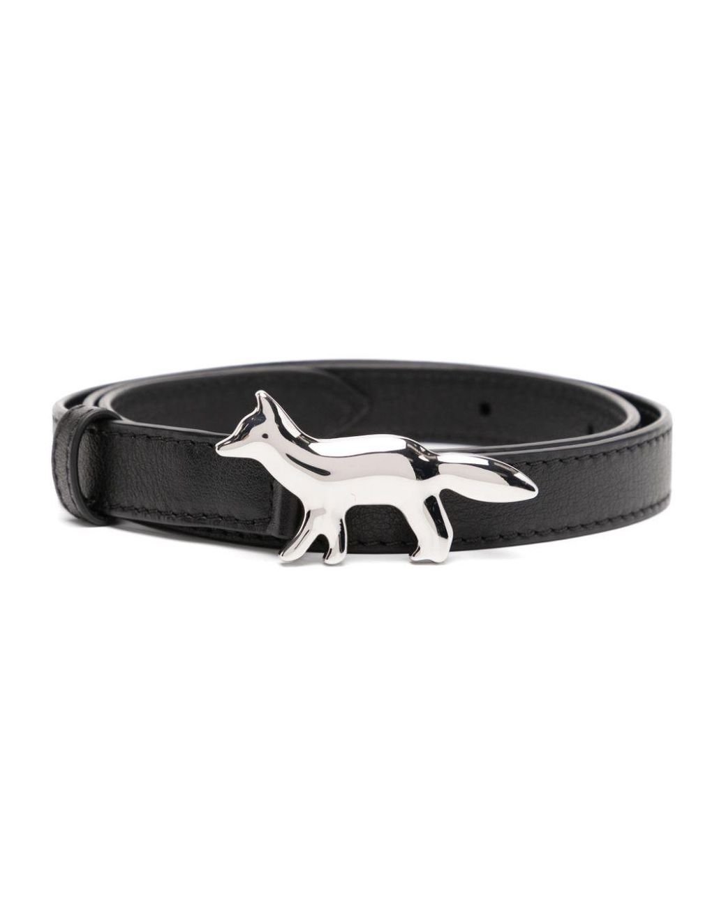 Maison Kitsuné Baby Fox Belt in Black | Lyst
