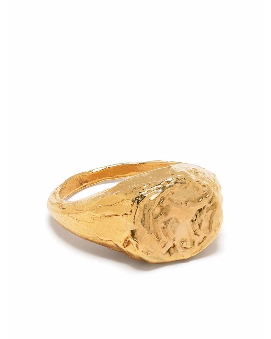 Alighieri Metallic Aries Signet Ring