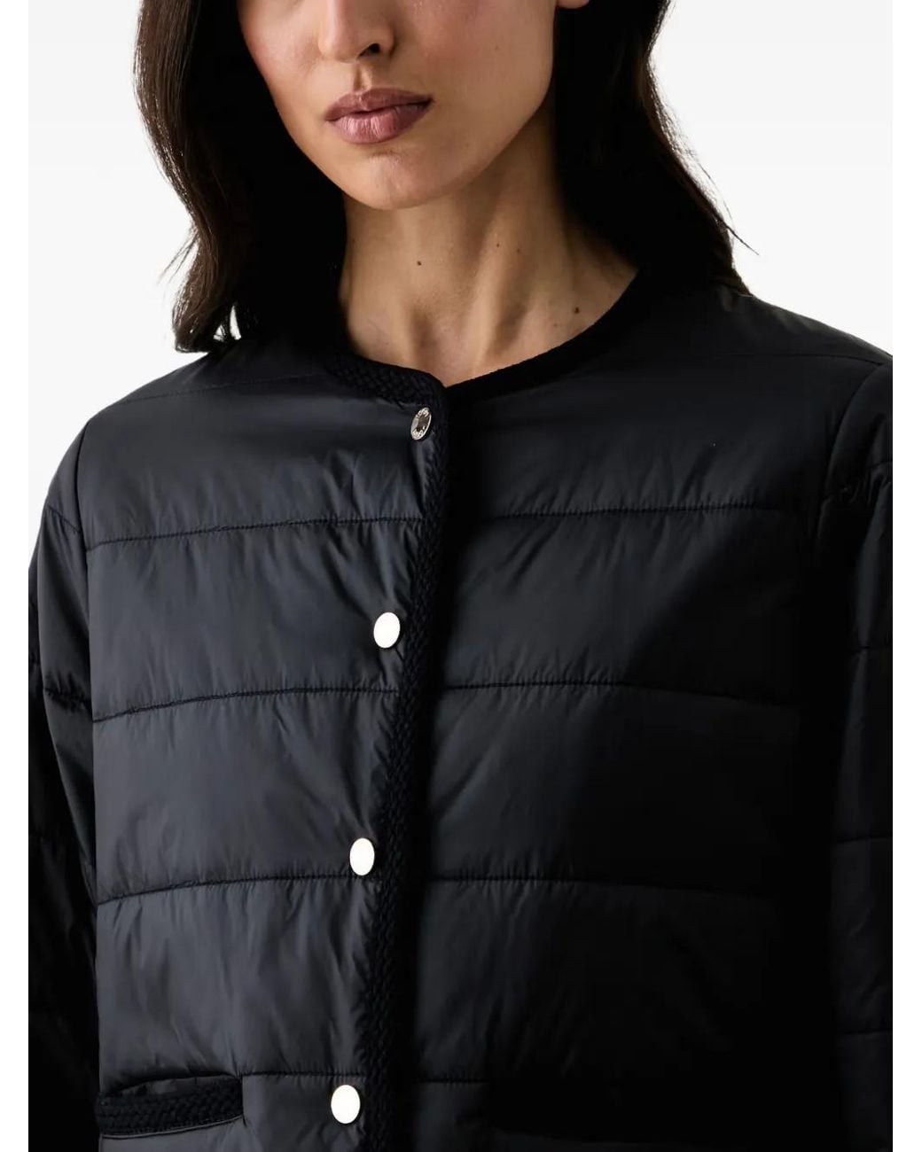Joop! Black Quilted-Finish Logo-Plaque Jacket