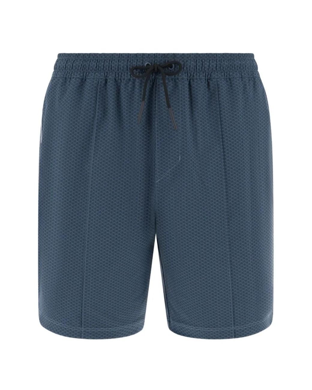 Boggi Blue Short De Bain À Imprimé Graphique for men