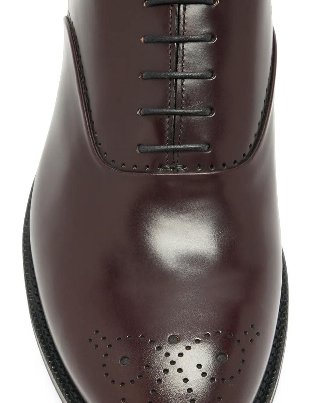 Church's Brown Skipton Perforated Leather Derby Shoes for men