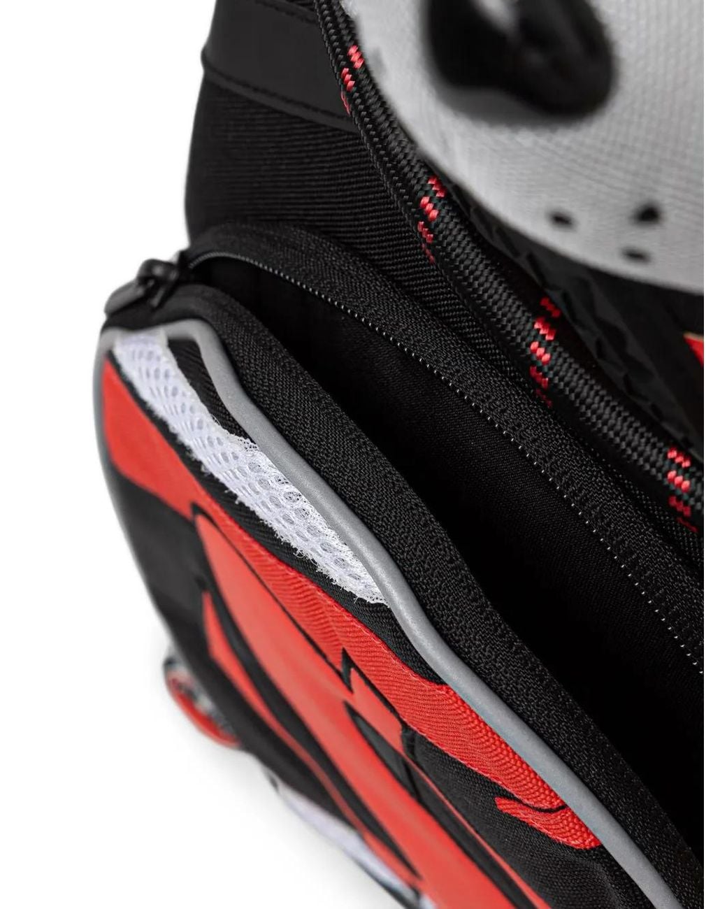 Sprayground Red Bear-Shaped Graphic-Print Backpack