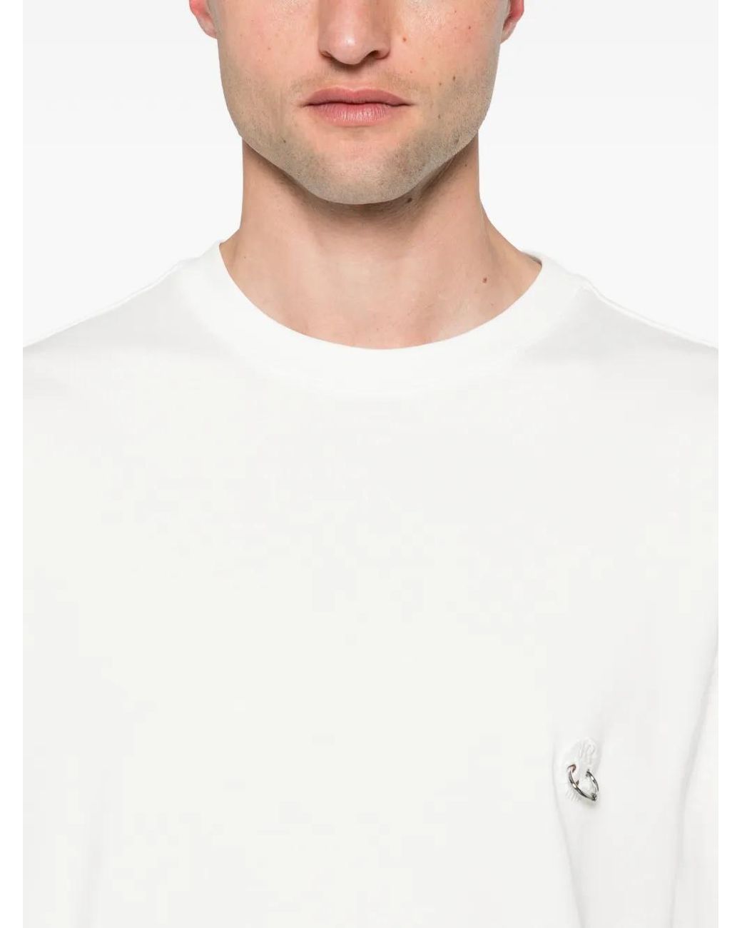 John Richmond White Logo-Motif T-Shirt for men
