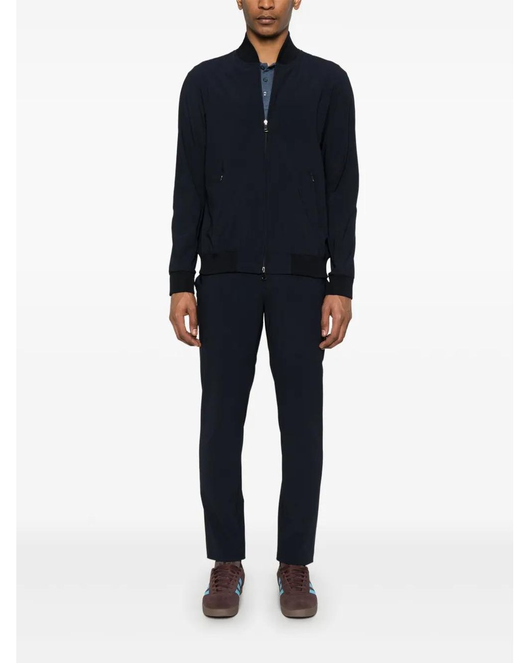 Eraldo Blue Tailored Trousers for men