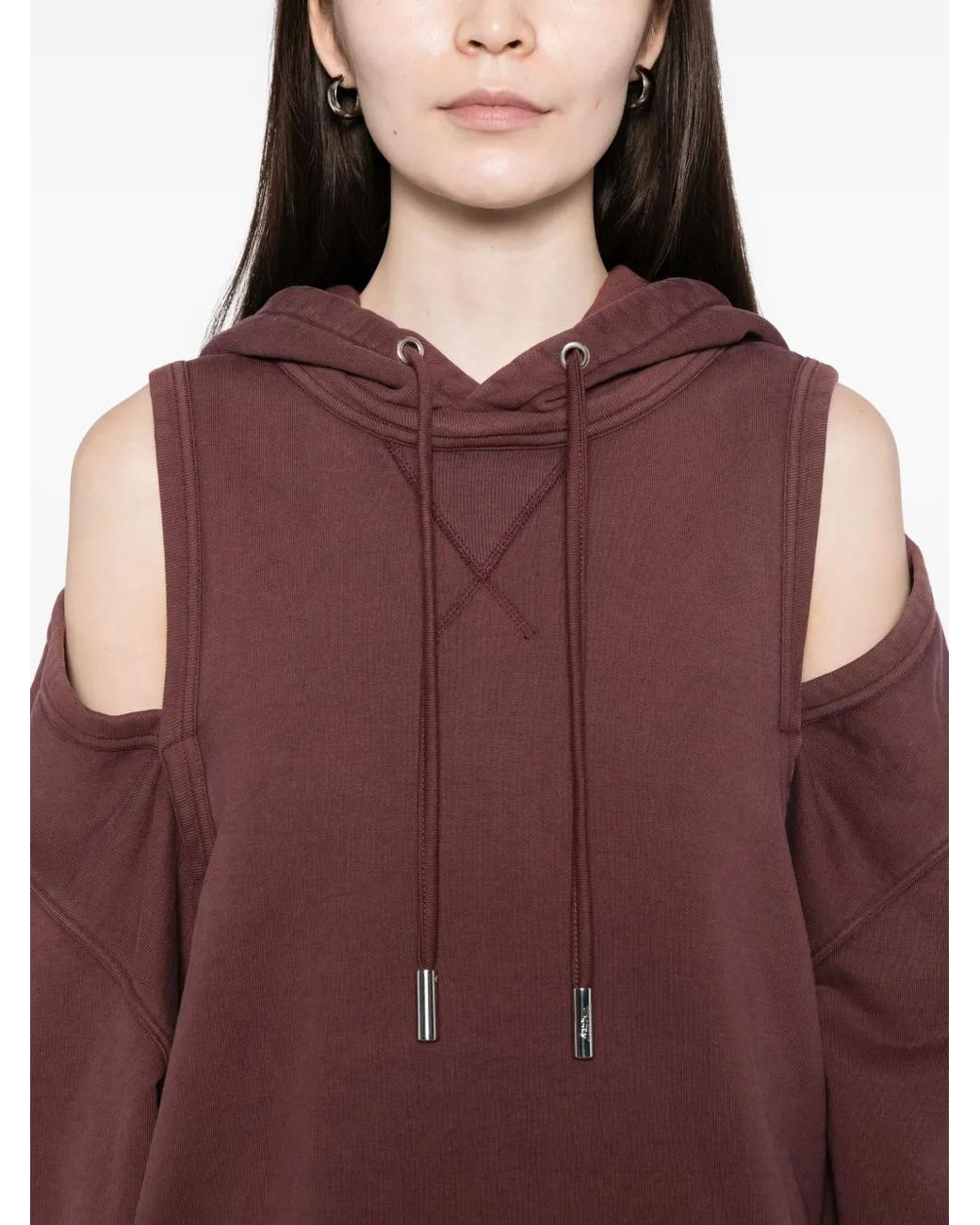 Jean Paul Gaultier Purple Cut-Out Hoodie