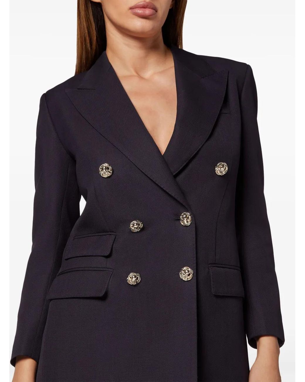 Philipp Plein Wollen Blazer in het Blue