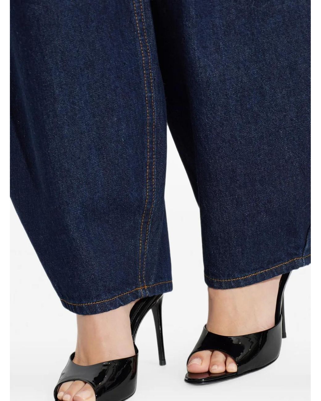 Black Suede Studio Black Jazz Patent-Finish Sandals