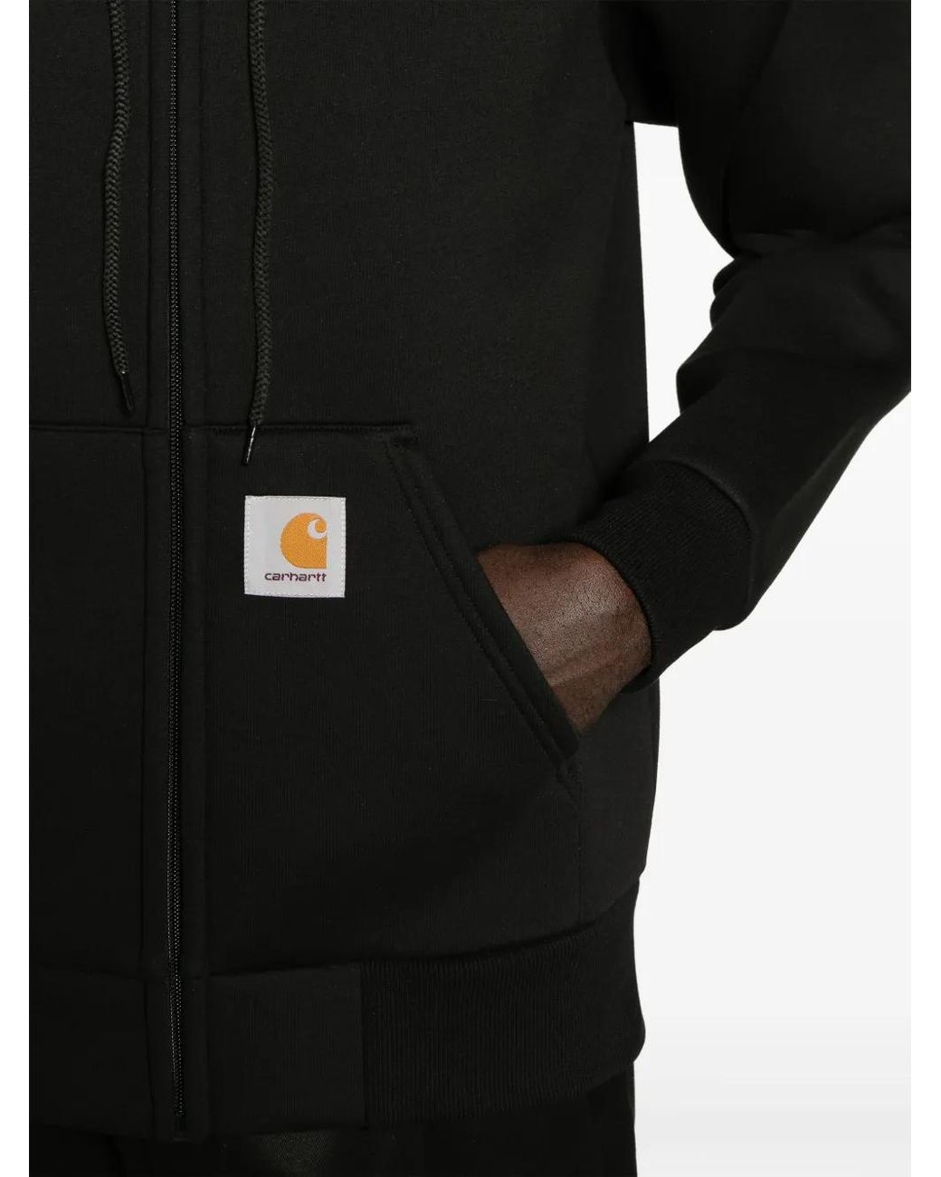 Carhartt Black Cotton Blend Hoodie for men