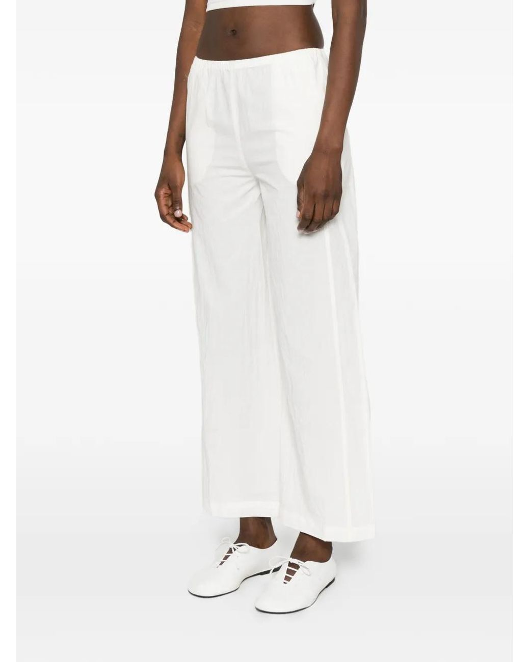 GIMAGUAS White Devi Elasticated Trousers