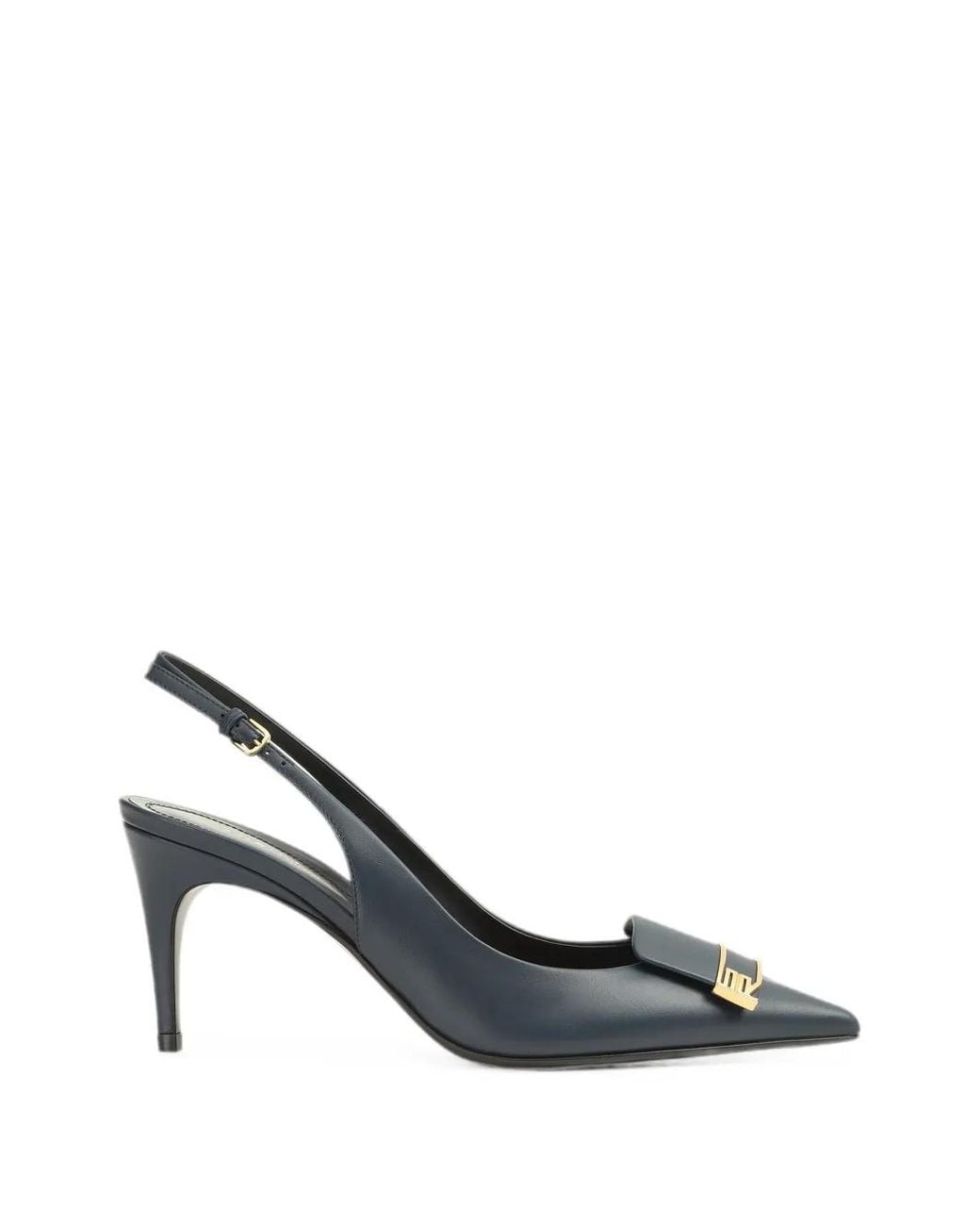Sergio Rossi White Sr Evolv Buckle-Detail Pumps