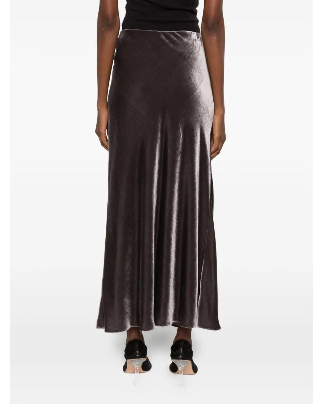 Styland Brown A-Line Maxi Skirt