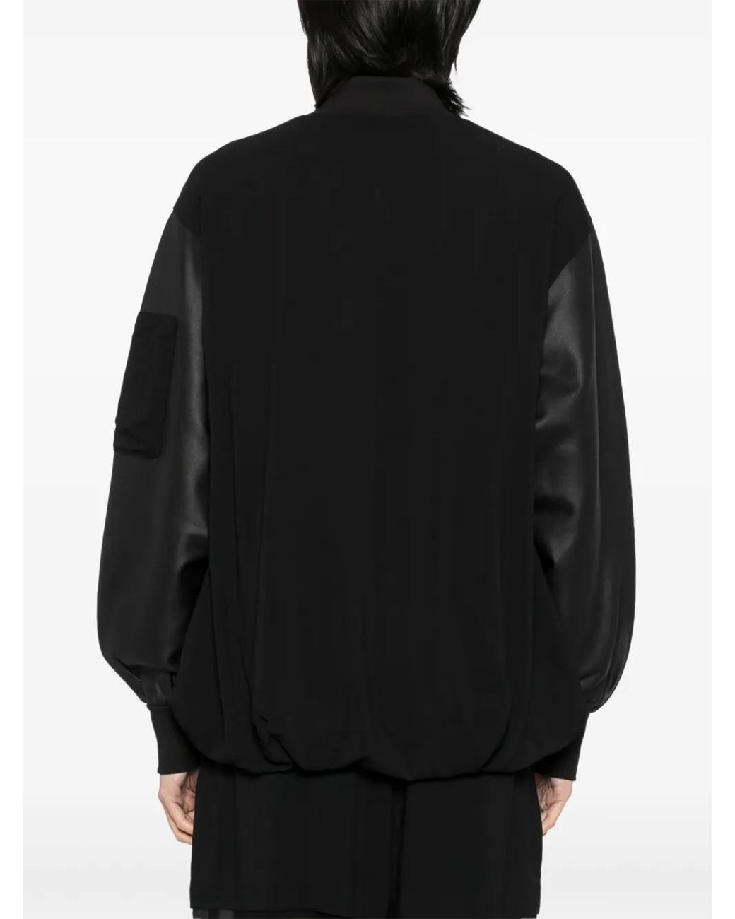 Thom Krom Black Matmix Bomber Jacket