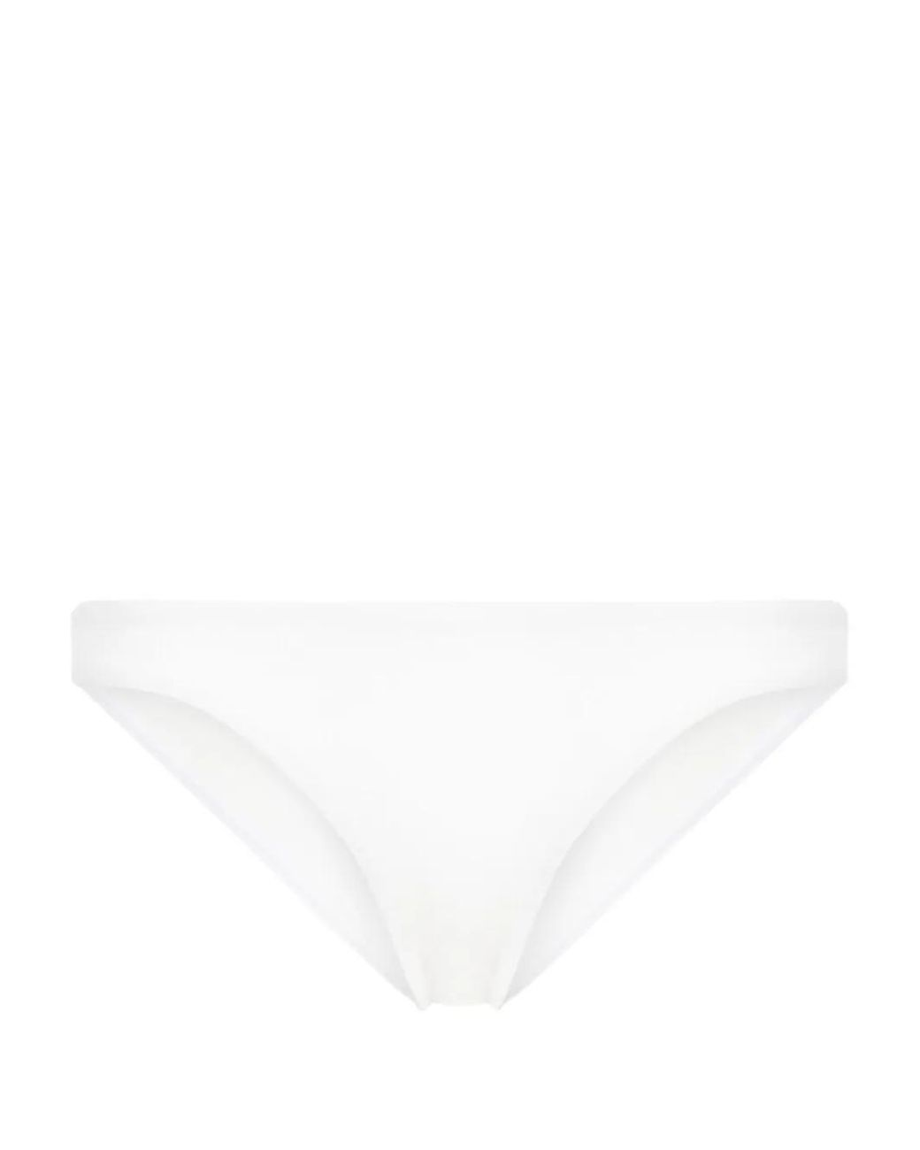 Matteau White Low-Rise Bikini Bottoms
