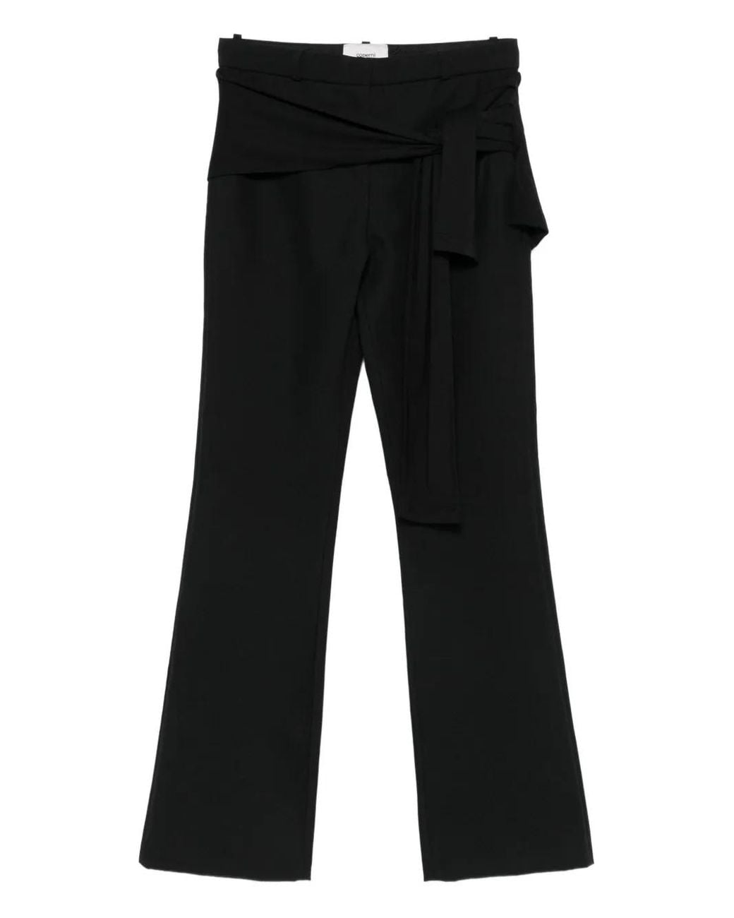 Coperni Black Tie-Waist Trousers
