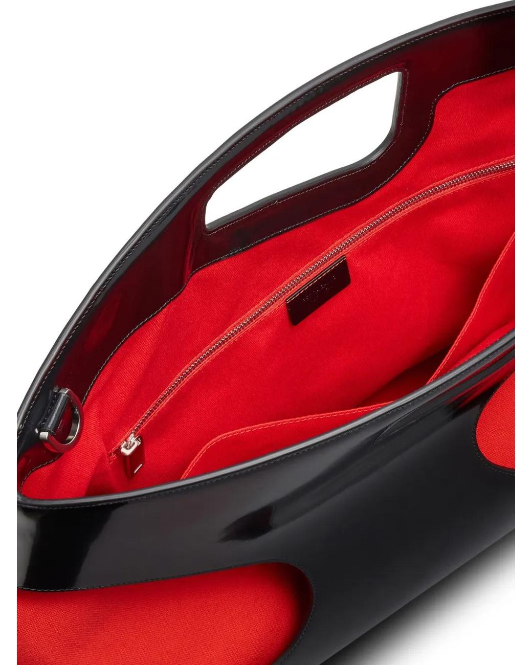 Ferragamo Red Cut-Out Top Handle Bag for men