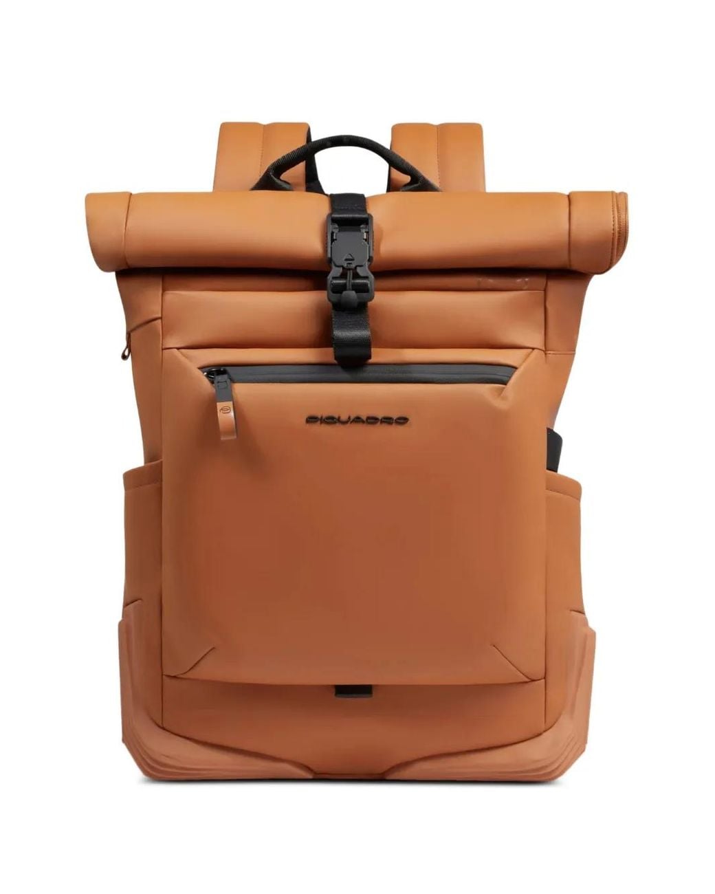 Piquadro Brown Sac À Dos Imperméable À Dessus Roulé for men