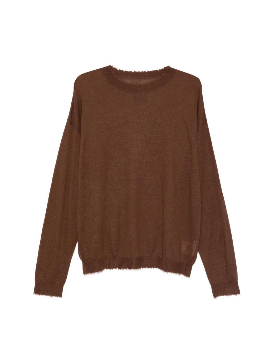 FREI-MUT Brown Frayed Sweater for men