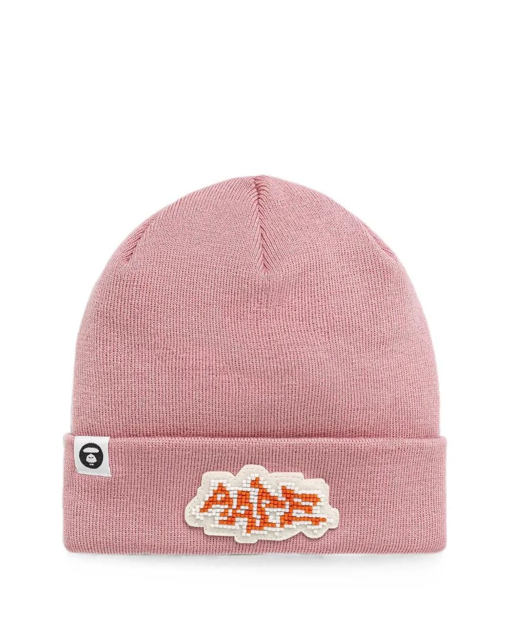 Aape By A Bathing Ape Beanie Mit Logo-Patch in Pink für Herren