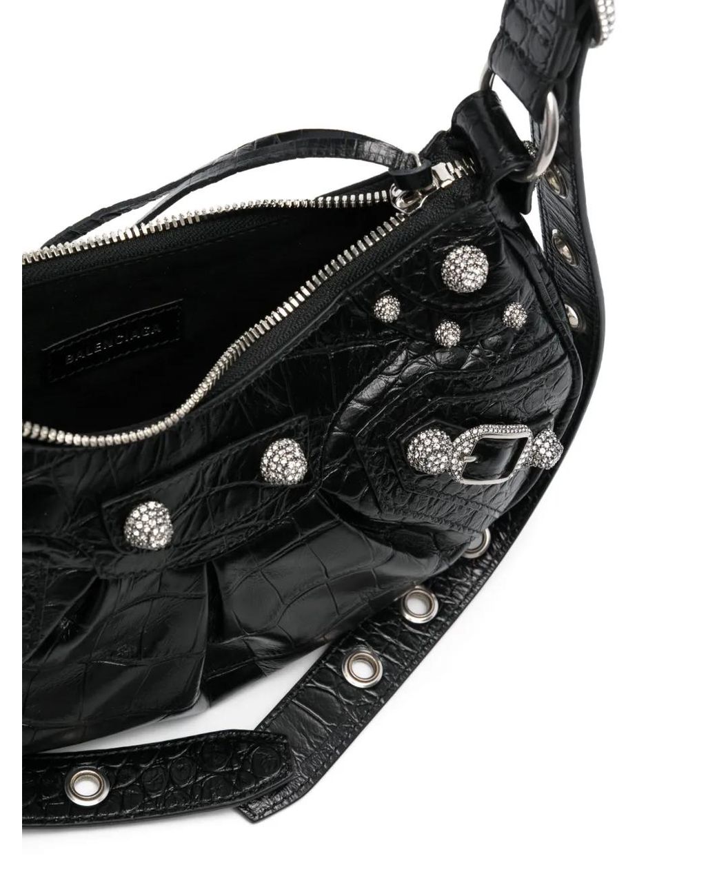 Balenciaga Black Le Cagole Xs Leather Shoulder Bag