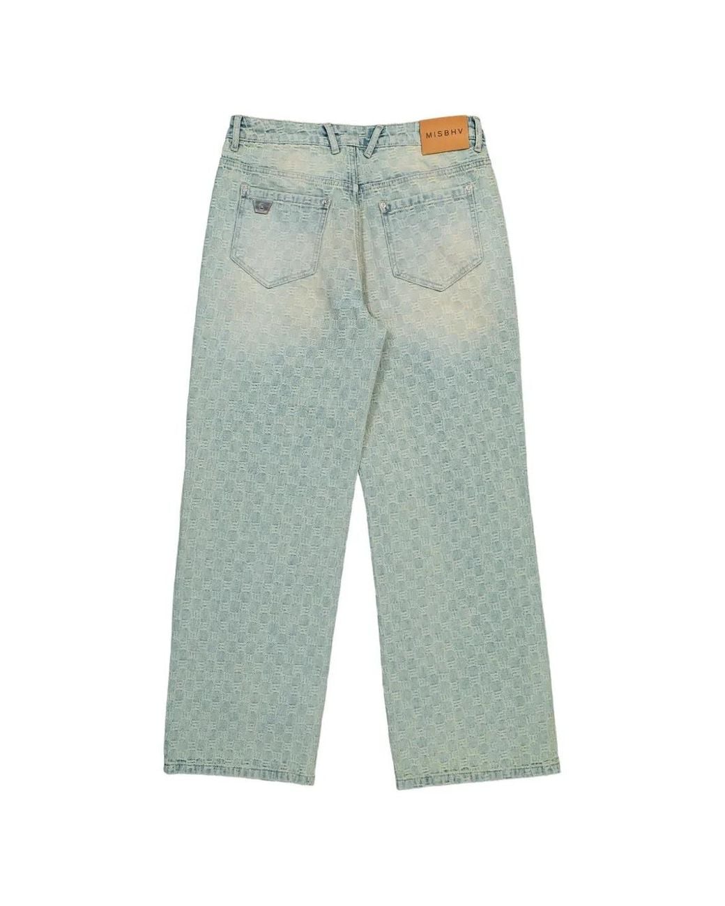 M I S B H V Green Jean À Motif Monogrammé for men